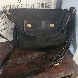 MARC BY MARC JACOBS Preppy Black Nylon Natasha Crossbody Bag